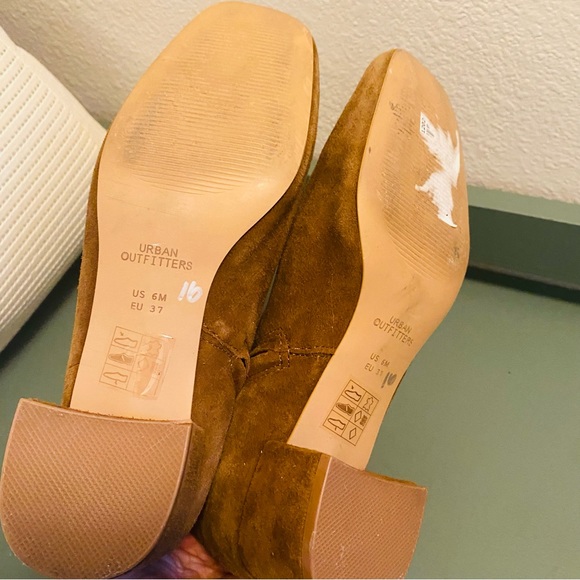 Urban Outfitters Elle Suede Ankle Boot Brown - Picture 10 of 11